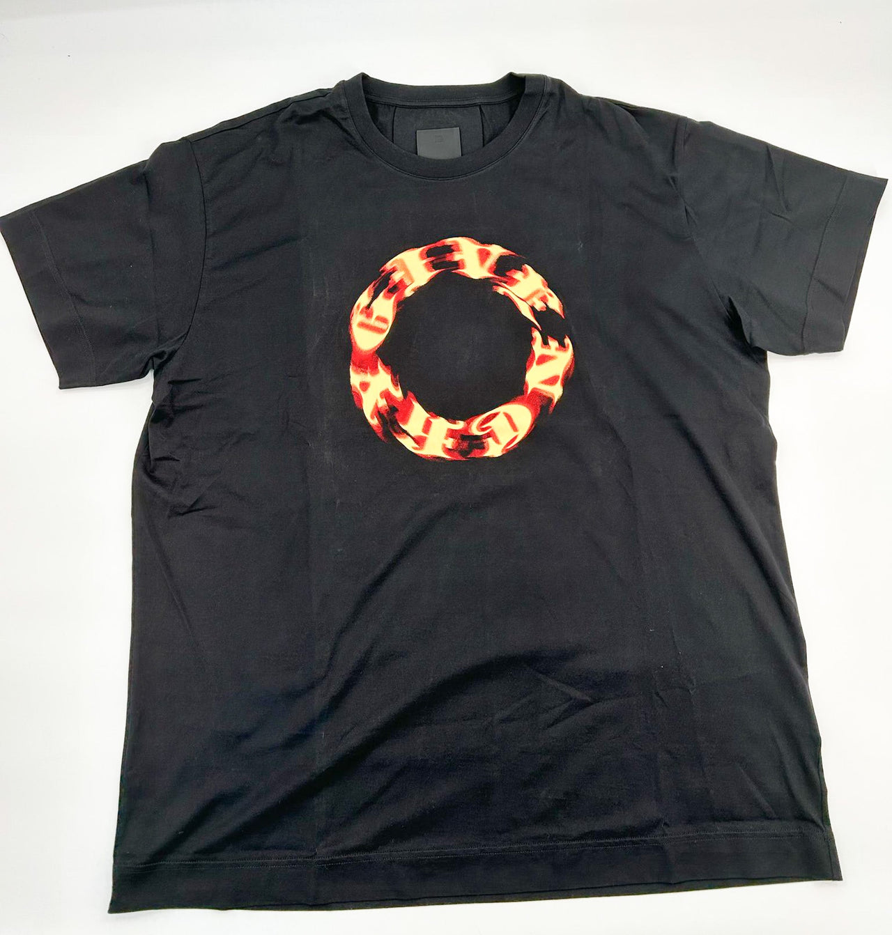 Givenchy Black Circle Pattern Oversized T-Shirt