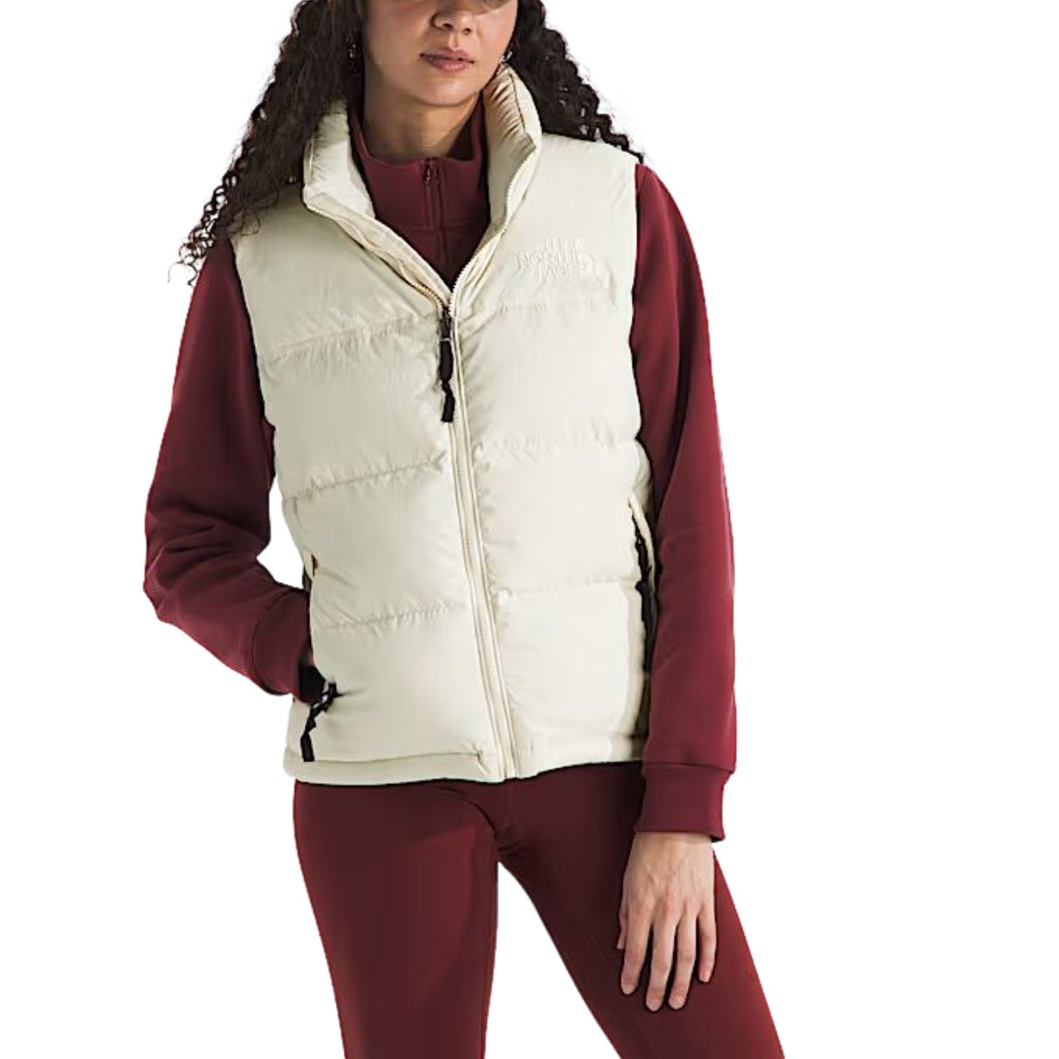 (WMNS) WMNS The North Face 1996 Retro Nuptse DTM Vest 'White Dune' NF0A8FG2QLI