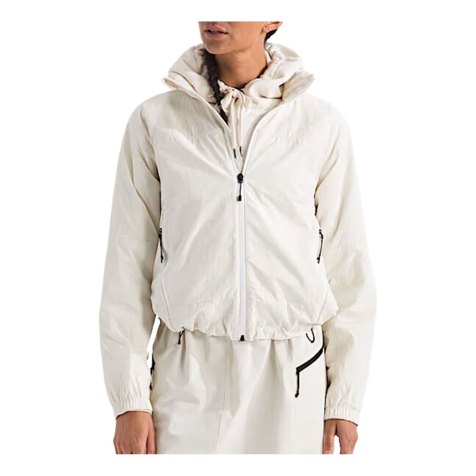 (WMNS) The North Face HKe Utility Wind Jacket 'White Dune' NF0A8D3WQLI
