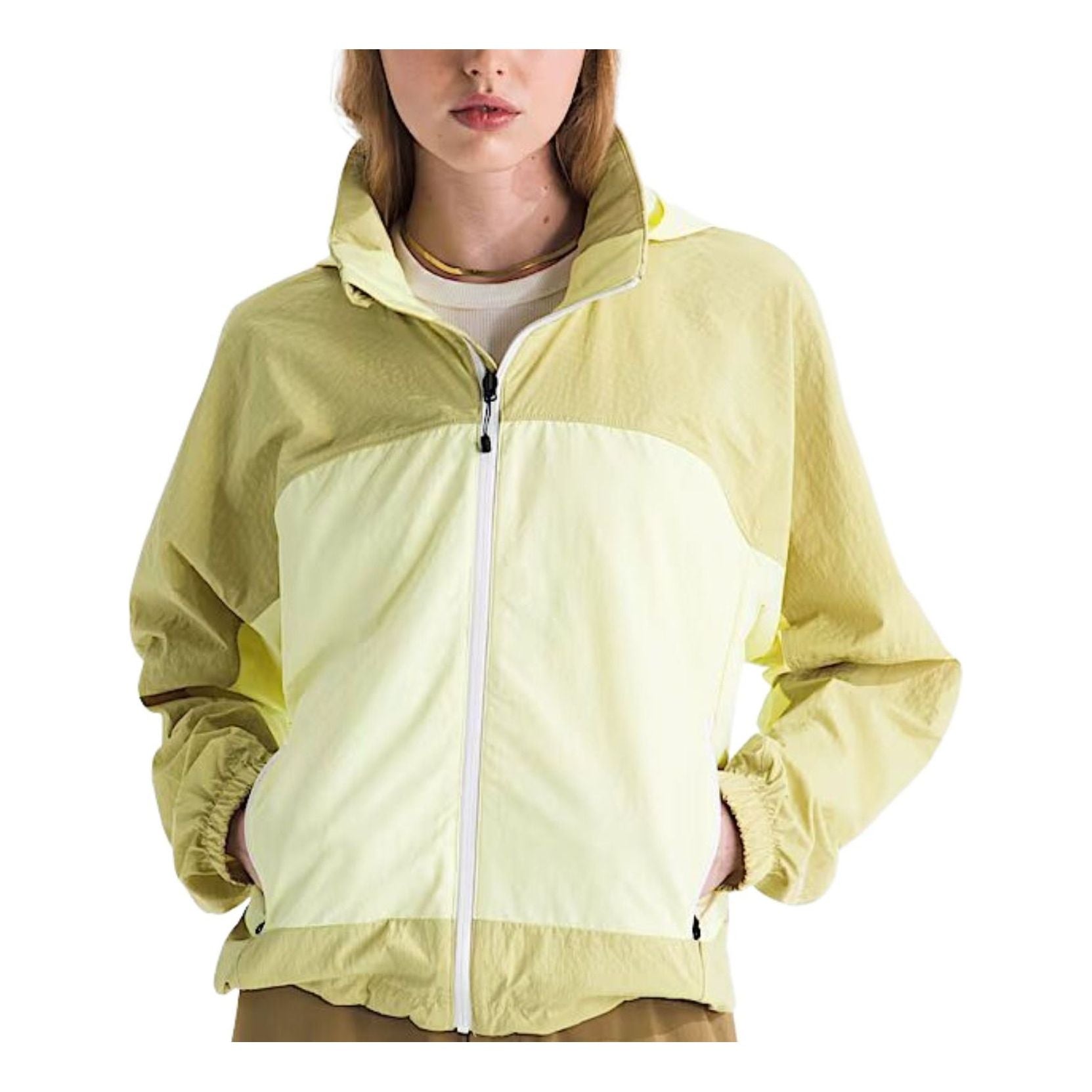 (WMNS) The North Face HKe Utility Wind Jacket 'Lemon Mist Pear' NF0A8D3WGM4