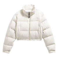 (WMNS) WMNS The North Face Nuptse Short DTM Jacket 'White Dune' NF0A8EFEQLI
