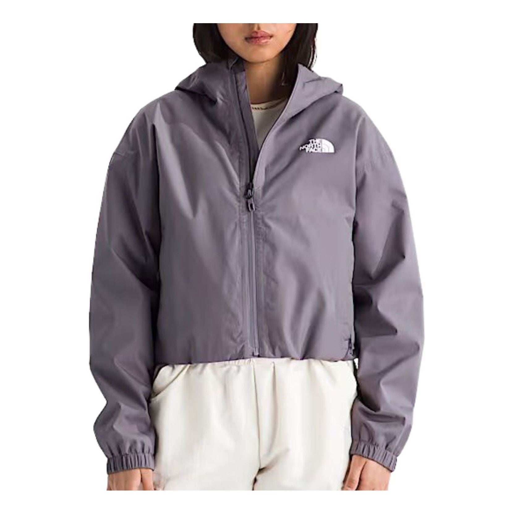 (WMNS) THE NORTH FACE Quest Cropped Rain Jacket 'Transcendent Grey' NF0A8G13G7O