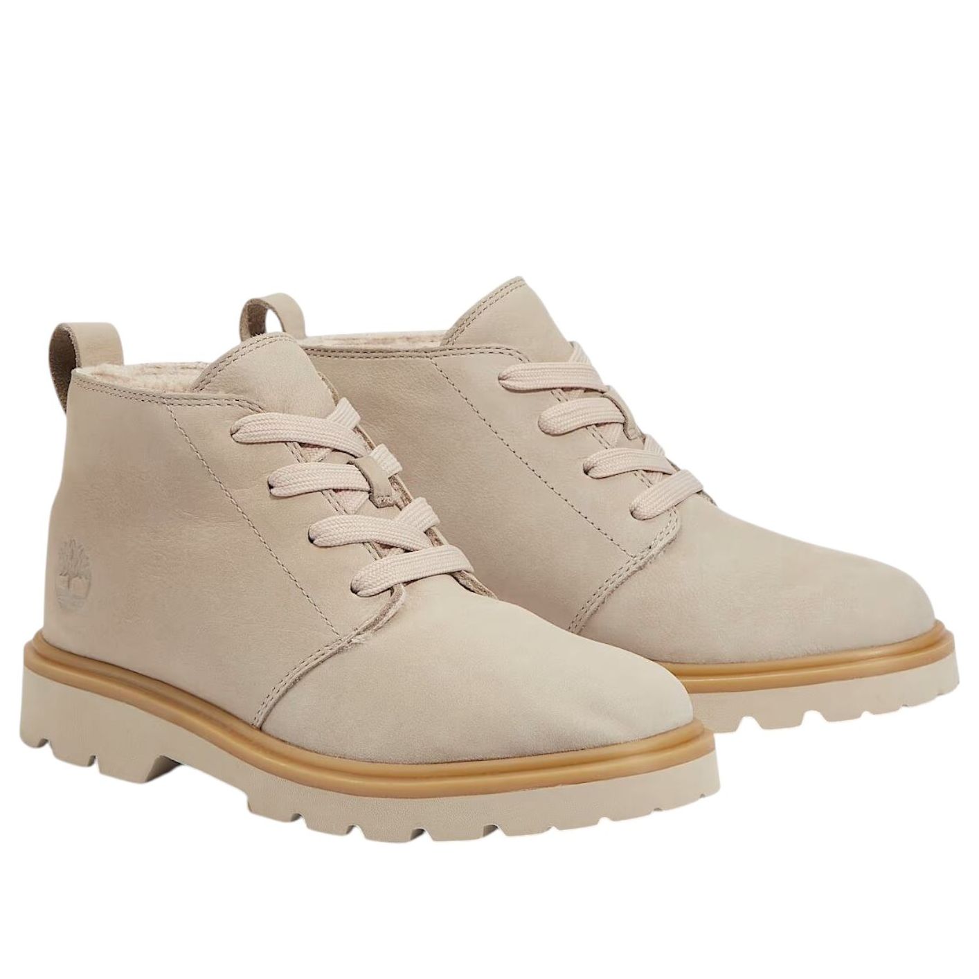 (WMNS) Timberland Rowan Way Warm-Lined Chukka Boot 'Light Taupe Nubuck' TB0A42GJEO2