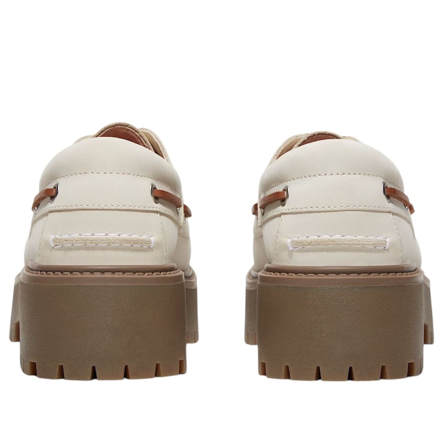(WMNS) Timberland Stone Street Platform Boat 'Off-White Nubuck' TB0A2GVFEX4