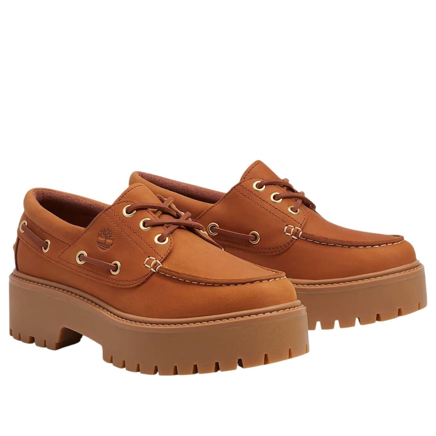 (WMNS) Timberland Stone Street Platform Boat 'Rust Nubuck' TB0A2GVFEM7