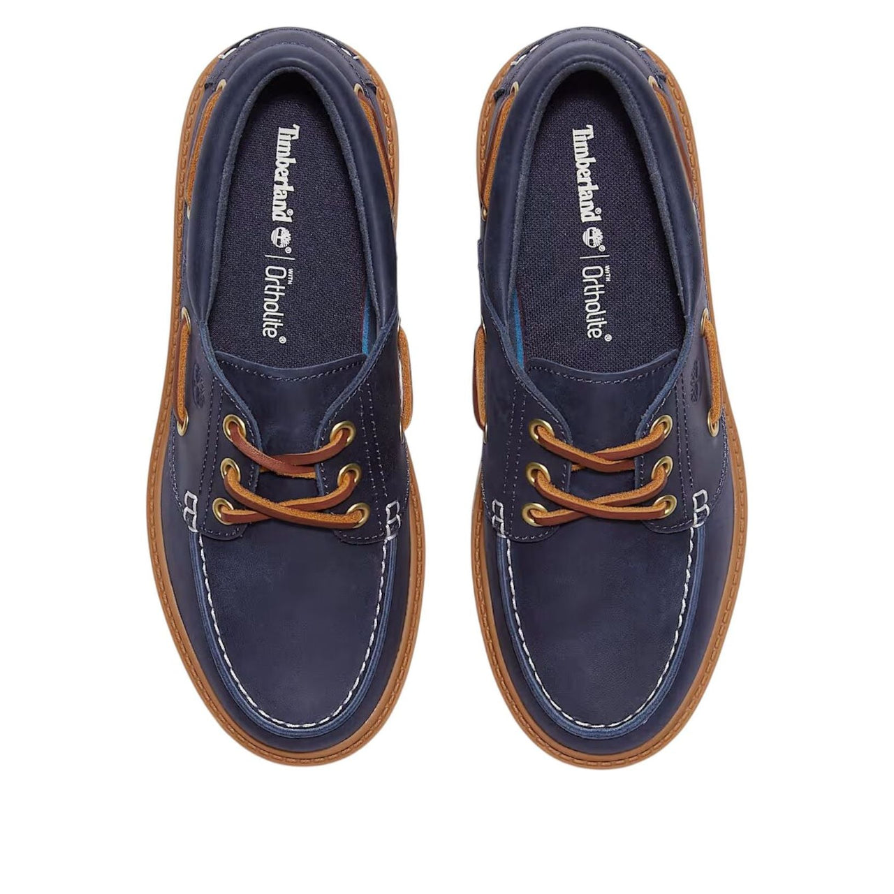 (WMNS) Timberland Stone Street Platform Boat 'Dark Blue Full-Grain' TB0A2GVFEP1