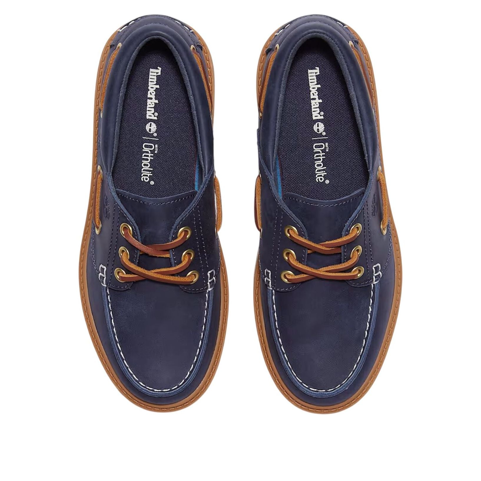 (WMNS) Timberland Stone Street Platform Boat 'Dark Blue Full-Grain' TB0A2GVFEP1