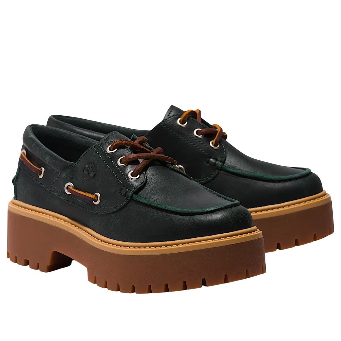 (WMNS) Timberland Stone Street Premium Boat 'Dark Green' TB0A2QGFEA1