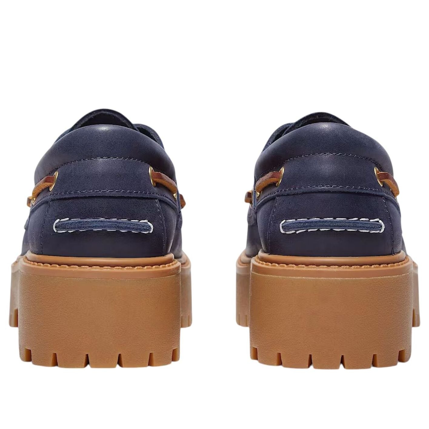 (WMNS) Timberland Stone Street Platform Boat 'Dark Blue Full-Grain' TB0A2GVFEP1