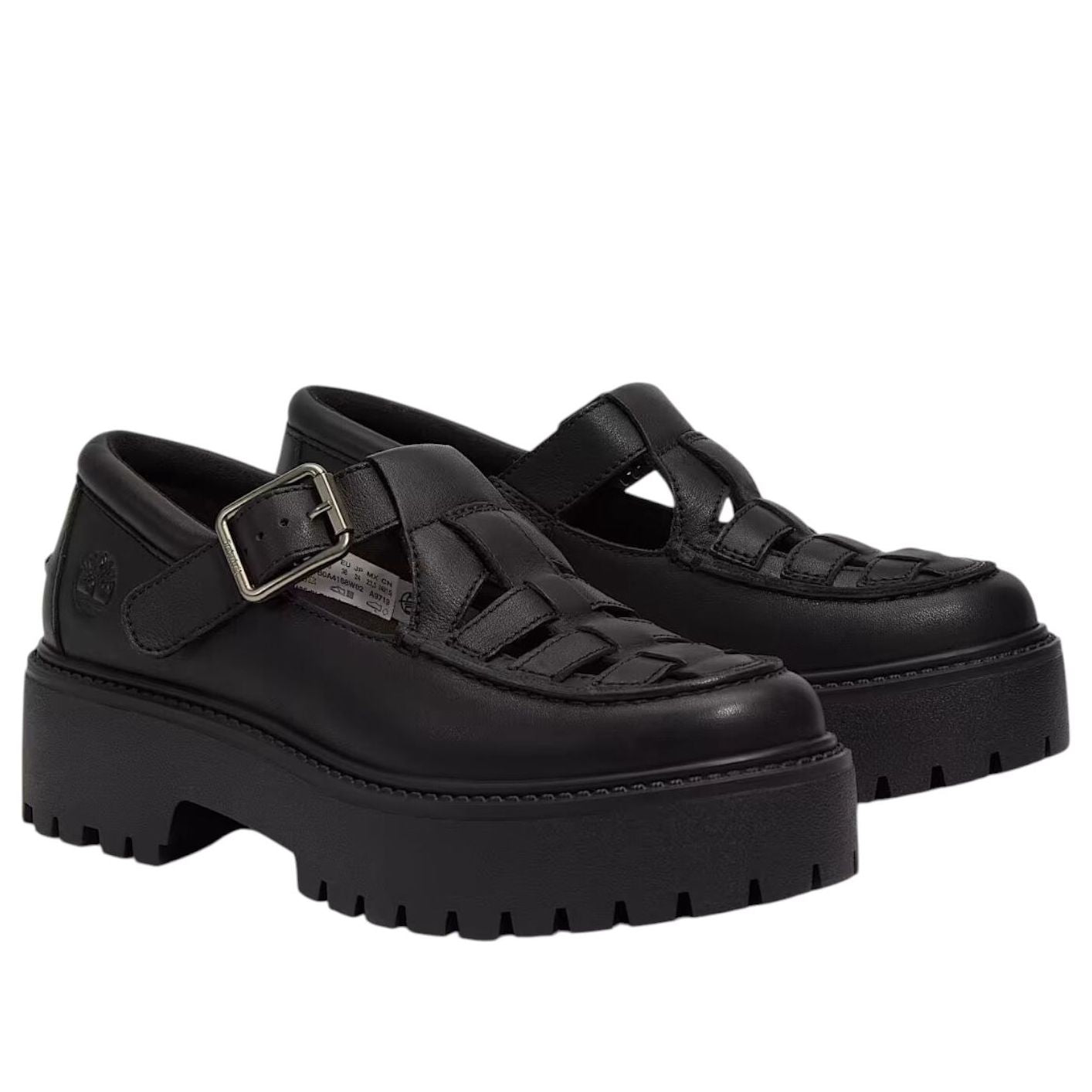 (WMNS) Timberland Stone Street Platform 'Black Full-Grain' TB0A4188W02