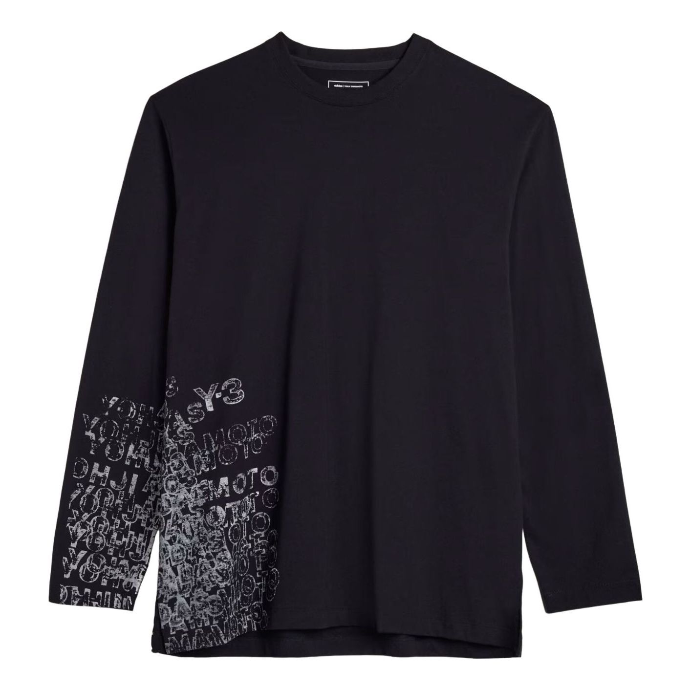 adidas Y-3 GFX Long Sleeve T-Shirt 'Black' KR2239