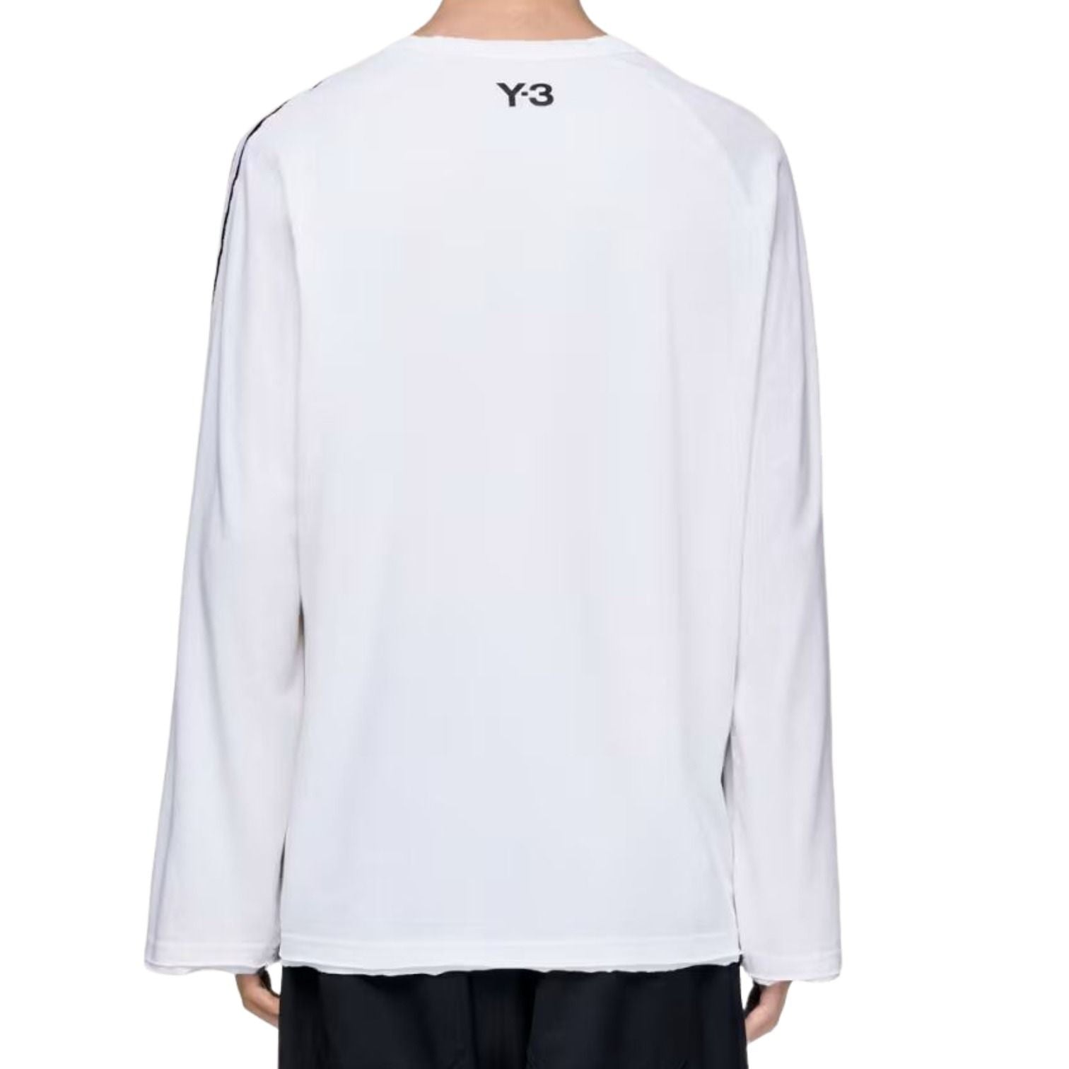 adidas Y-3 3-Stripes Long Sleeve T-shirt 'Chalk White' KS9747