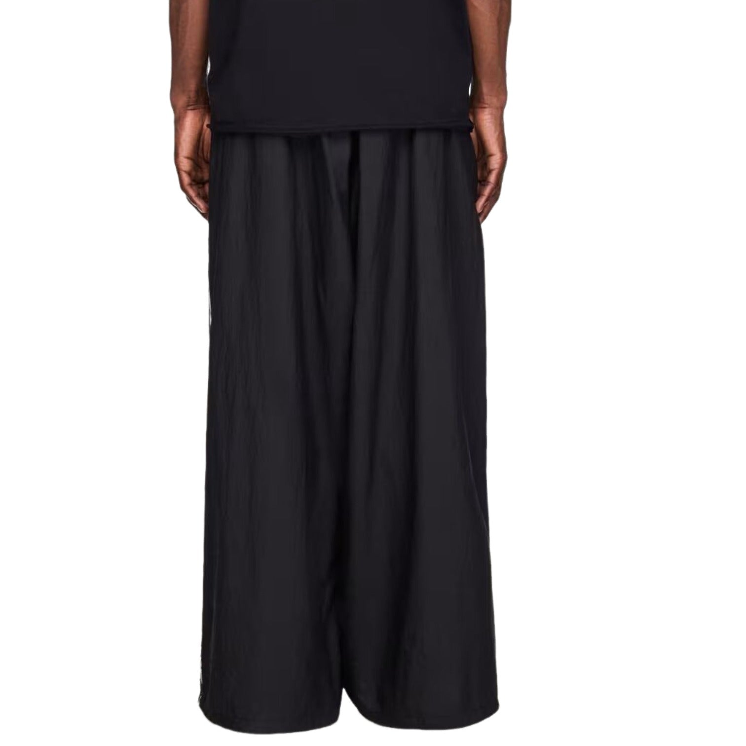 adidas Y-3 Raw Edge 3 Stripes Wide Pants 'Black' KF1192