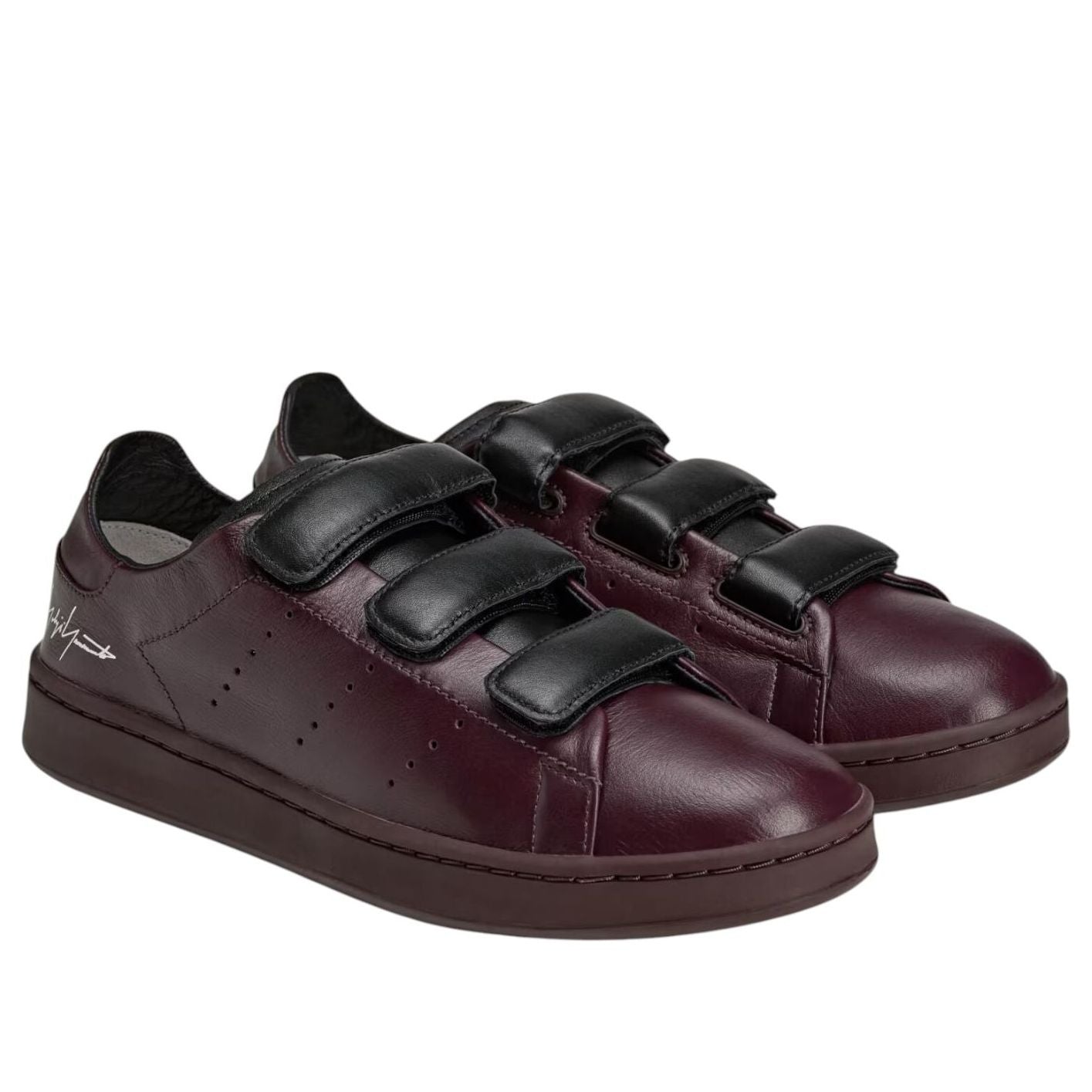 adidas Y-3 Stan Smith Hook-And-Loop 'Shadow Maroon Black' JR6641
