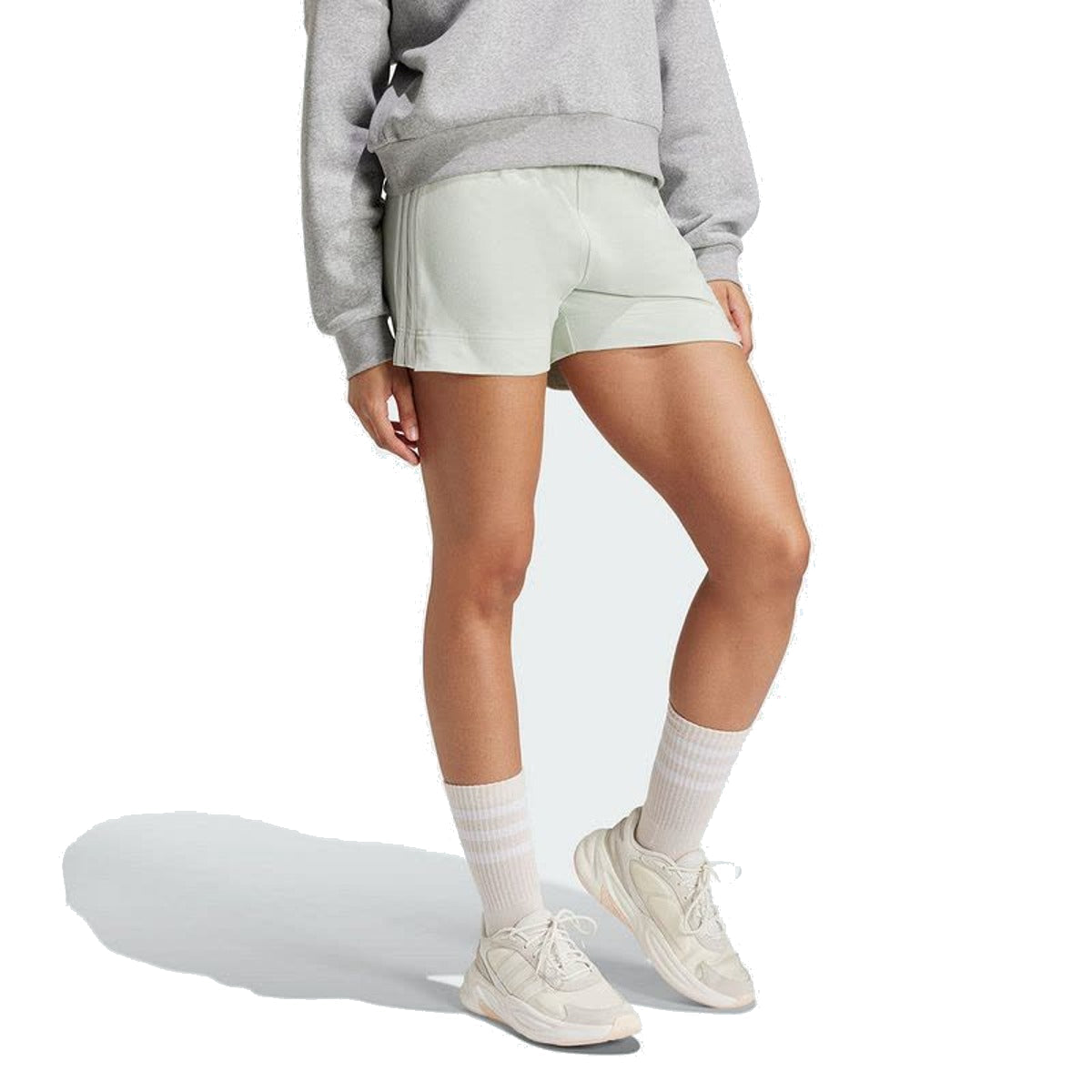 (WMNS) adidas Essentials Slim 3-Stripes Shorts Asia Sizing 'Green' IY4183
