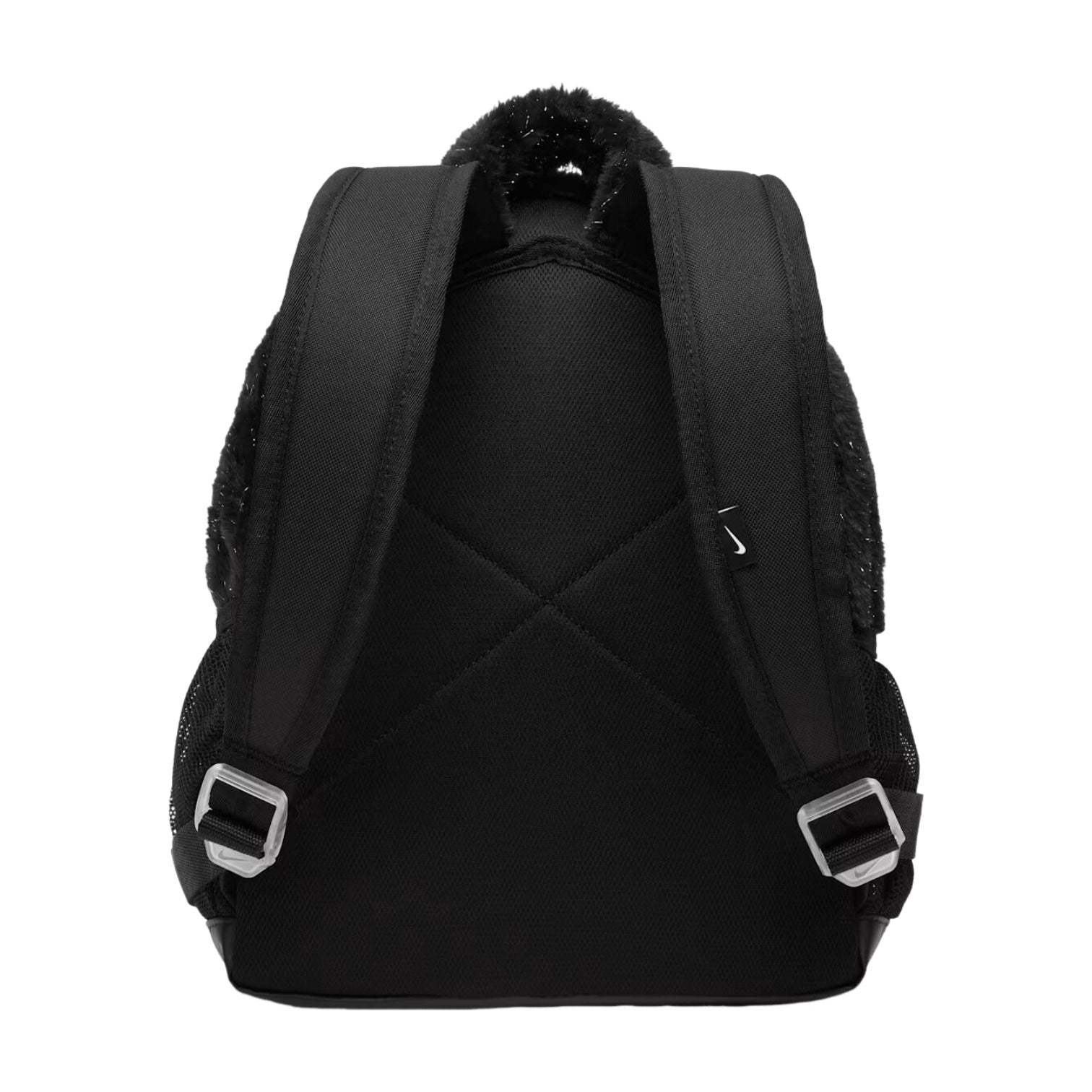 (GS) Nike Faux Fur 11L Backpack 'Black White' FZ1330-010