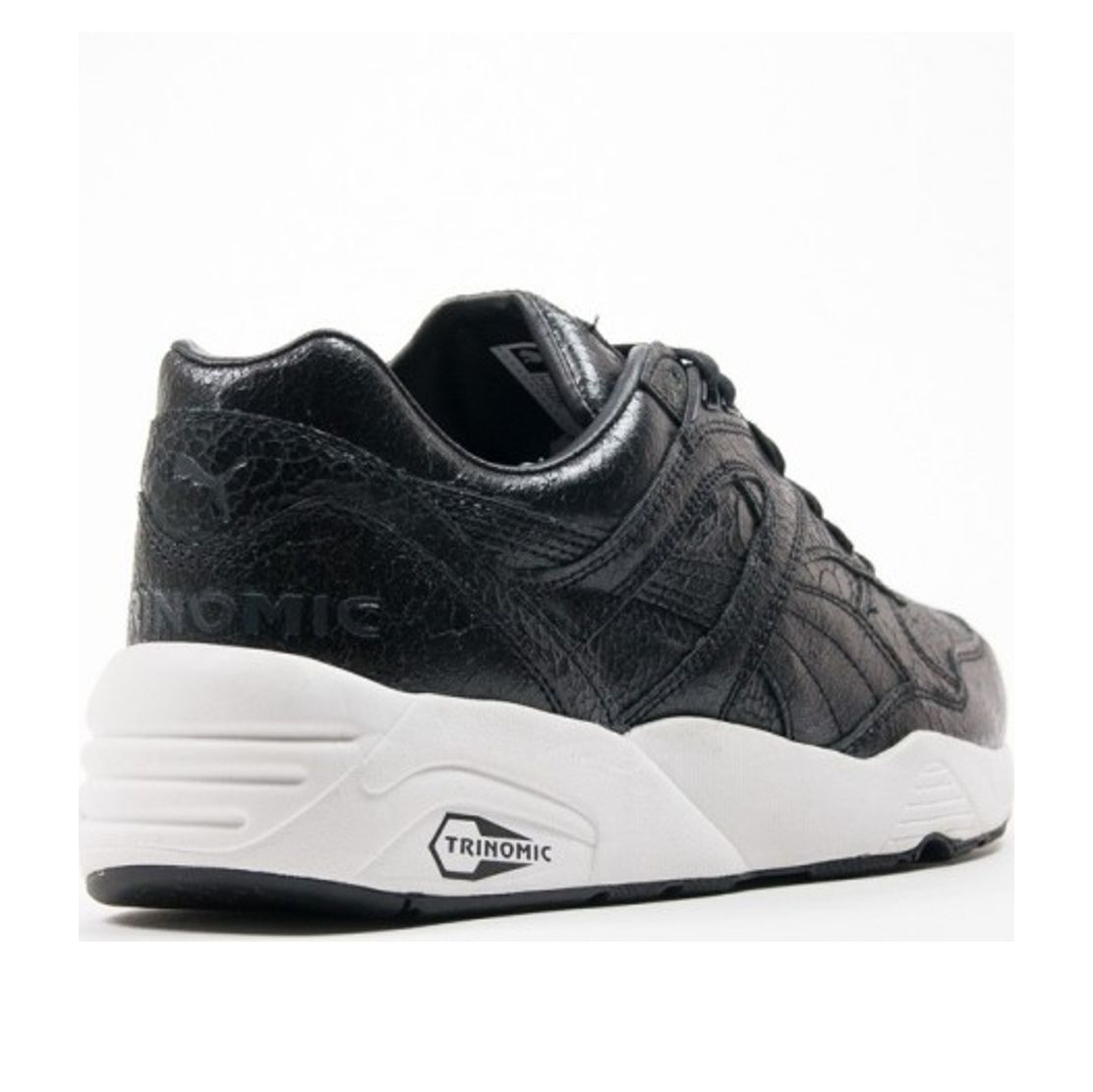 PUMA R698 Trinomic Crckl 'Black White' 357740-01