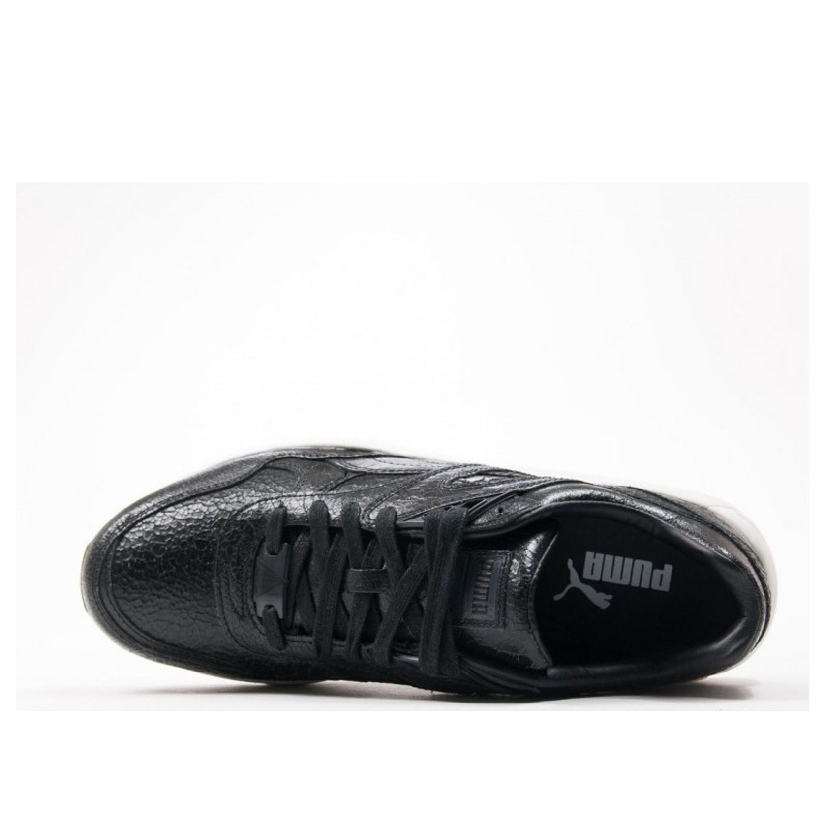 PUMA R698 Trinomic Crckl 'Black White' 357740-01