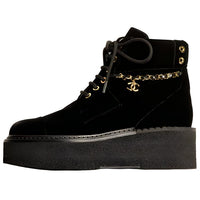 CHANEL Ankle Boots 5cm Women's Black