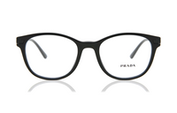 PRADA Acetate Square Eyeglass Frames Men's Black