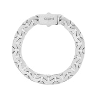 CELINE Mesh Bracelet In Sterling Silver With Rhodium Finish