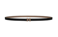 HERMES Leather Belts Women's Black/Brown