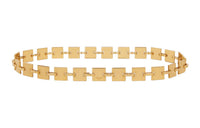 CELINE Square Chain Belt In Brass