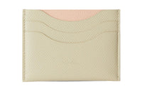 Loro Piana Calfskin Card Holder Women's Beige & Pink