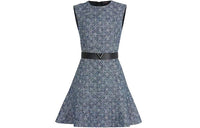 LOUIS VUITTON Sleeveless Dress Women's Blue
