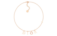 DIOR Metal Necklaces Women's Rose Gold