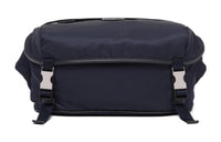 PRADA Recycled Nylon Fabric With Leather Crossbody Bag Shoulder Bag Men's Marine Blue