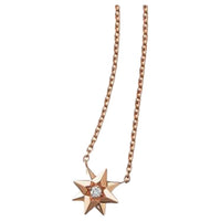 DIOR Diamond Necklaces Women's Rose Gold