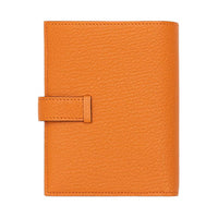 HERMES Bearn Mysore Goat Skin Wallet Women's 93 Orange Hermes Orange/Orange