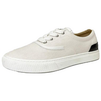 HERMES Low-Top Canvas Shoes Men's White