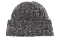 SAINT LAURENT Logo-plaque Knitted Beanie