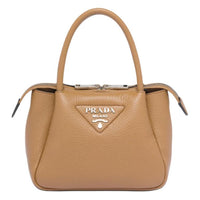 PRADA Calfskin One Shoulder Handbags Mini Women's Caramel