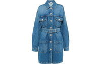 MIU MIU FW21 Long-Sleeved Dresses Women's Blue
