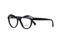 CHANEL - Irregular Shape Eyeglass Frames Women's Black