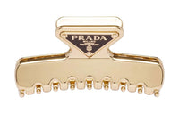 PRADA Logo plaque Hair Clip
