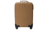 PRADA Saffiano Leather Travel Suitcase Luggage Men's Caramel