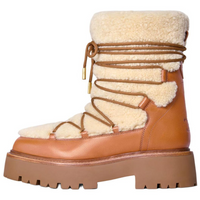 CELINE Bulky Ankle Boots Women's Tan