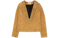 SAINT LAURENT Crop Tops Women's Tea Brown