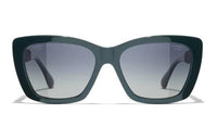 CHANEL Sunglasses Women's Green