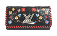 LOUIS VUITTON Epi Leather Wallet Women's Black