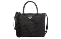 PRADA Nylon Fabric Handbag Shoulder Bag Crossbody Bag Women's Black