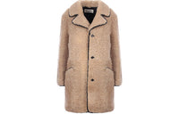 SAINT LAURENT Shearling Long Coat