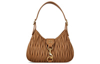 MIU MIU Sheepskin Handbag Women's Caramel