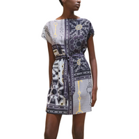 HERMES FW24 Short-Sleeved Dresses Women's Blue