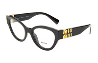 MIU MIU Cat Eye Eyeglass Frames Women's Black