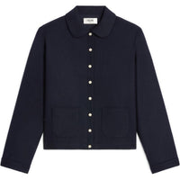 CELINE FW24 Cashmere Sweater Women's Marine Blue